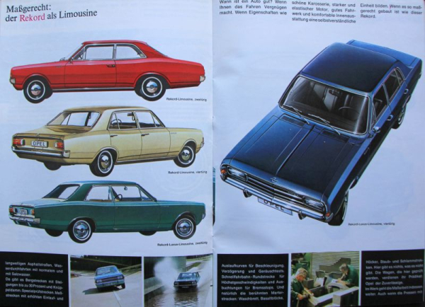 Opel Modelprogram 1969 Carbrochure (8226)
